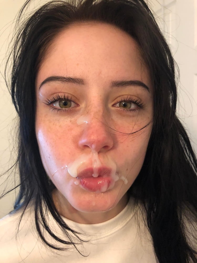 Girlfriend with Cum on her Face (42 pictures)