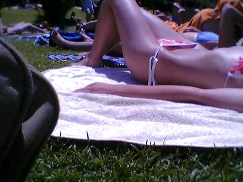 Bikini Bridge Pussy Flash