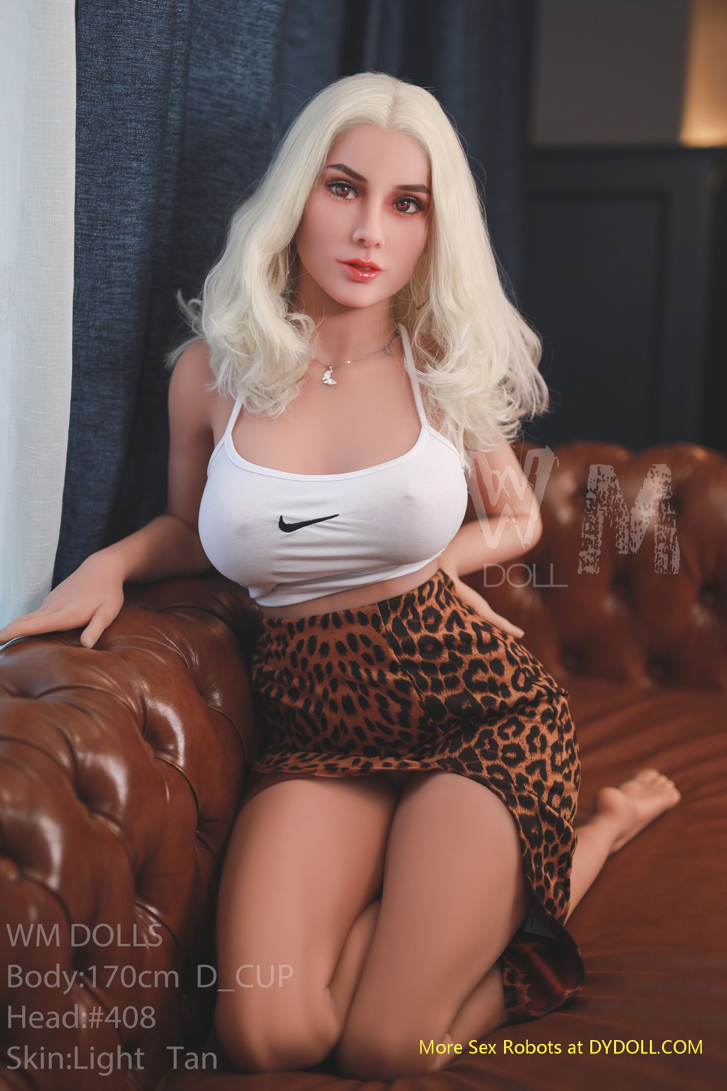 Blonde hot mature sex robot with big boobs