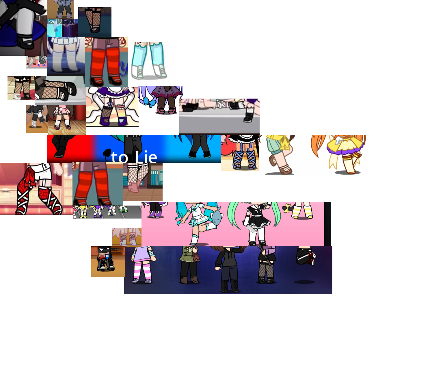 Gacha Shoes, Socks and feet