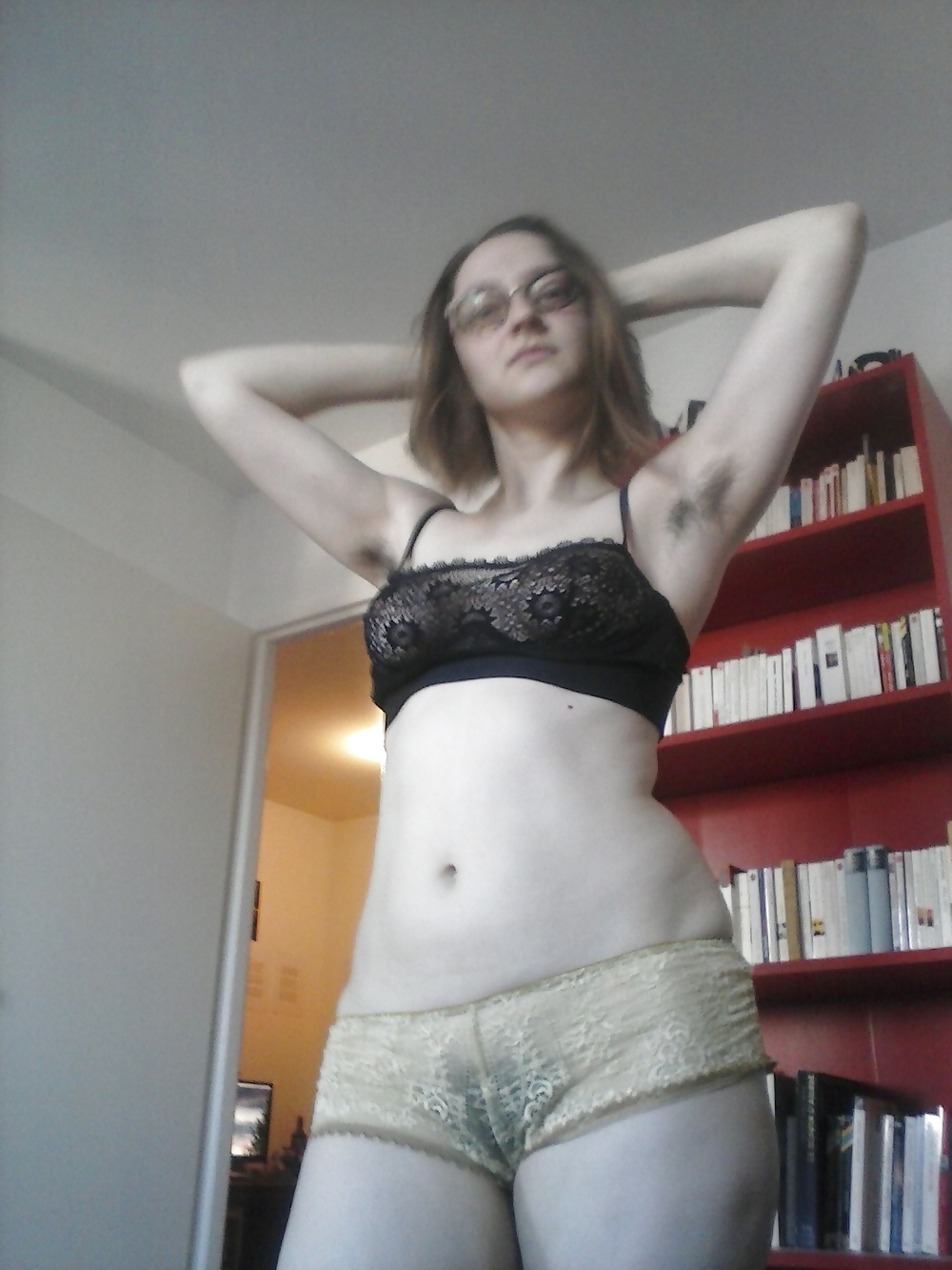 Nerdy Hairy and Horny Girl