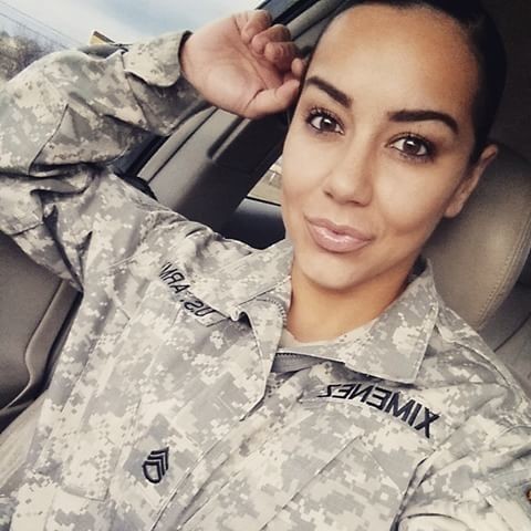 Gabby Military Selfie NN Tease