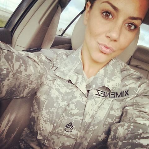 Gabby Military Selfie NN Tease