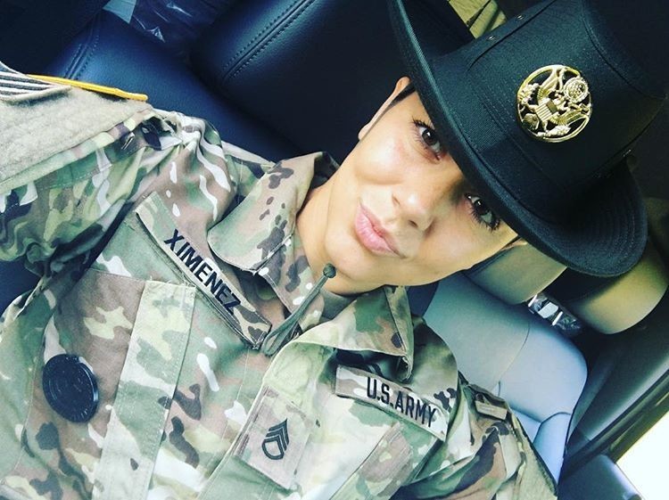 Gabby Military Selfie NN Tease