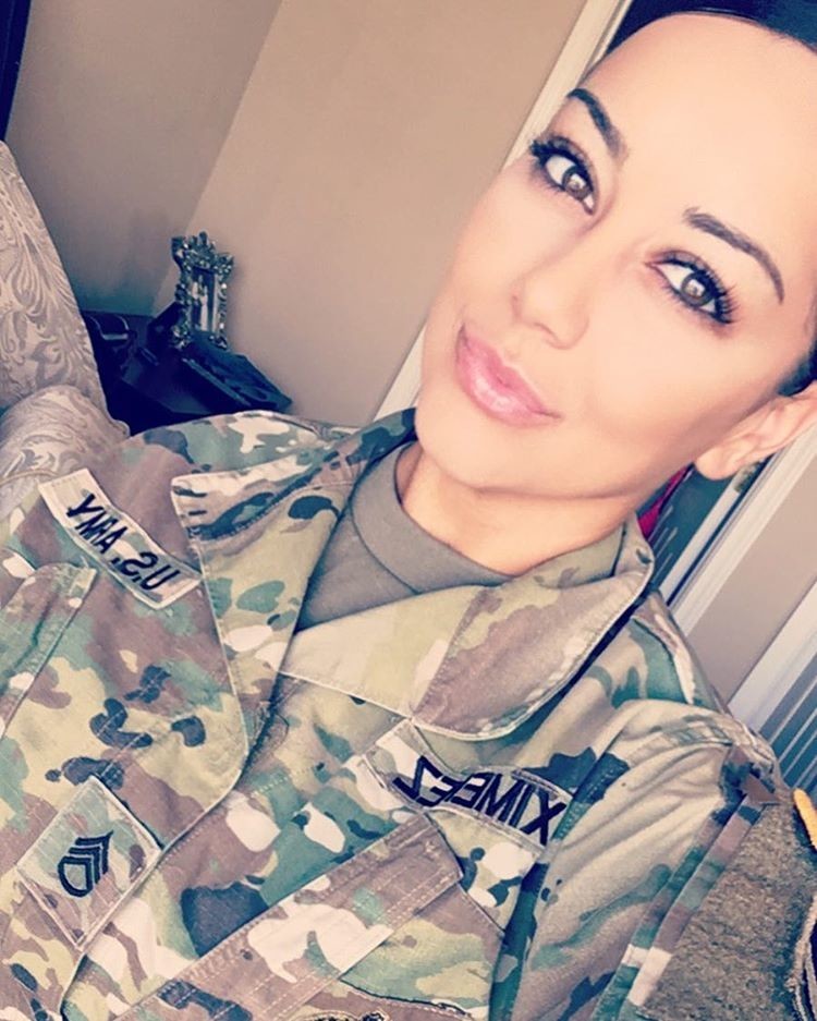 Gabby Military Selfie NN Tease
