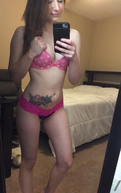 Nice Girl In Front Of Her Mirror