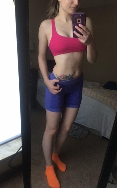 Nice Girl In Front Of Her Mirror
