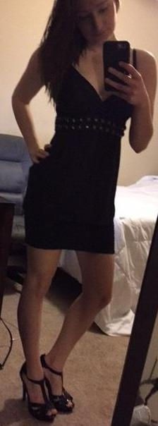 Nice Girl In Front Of Her Mirror