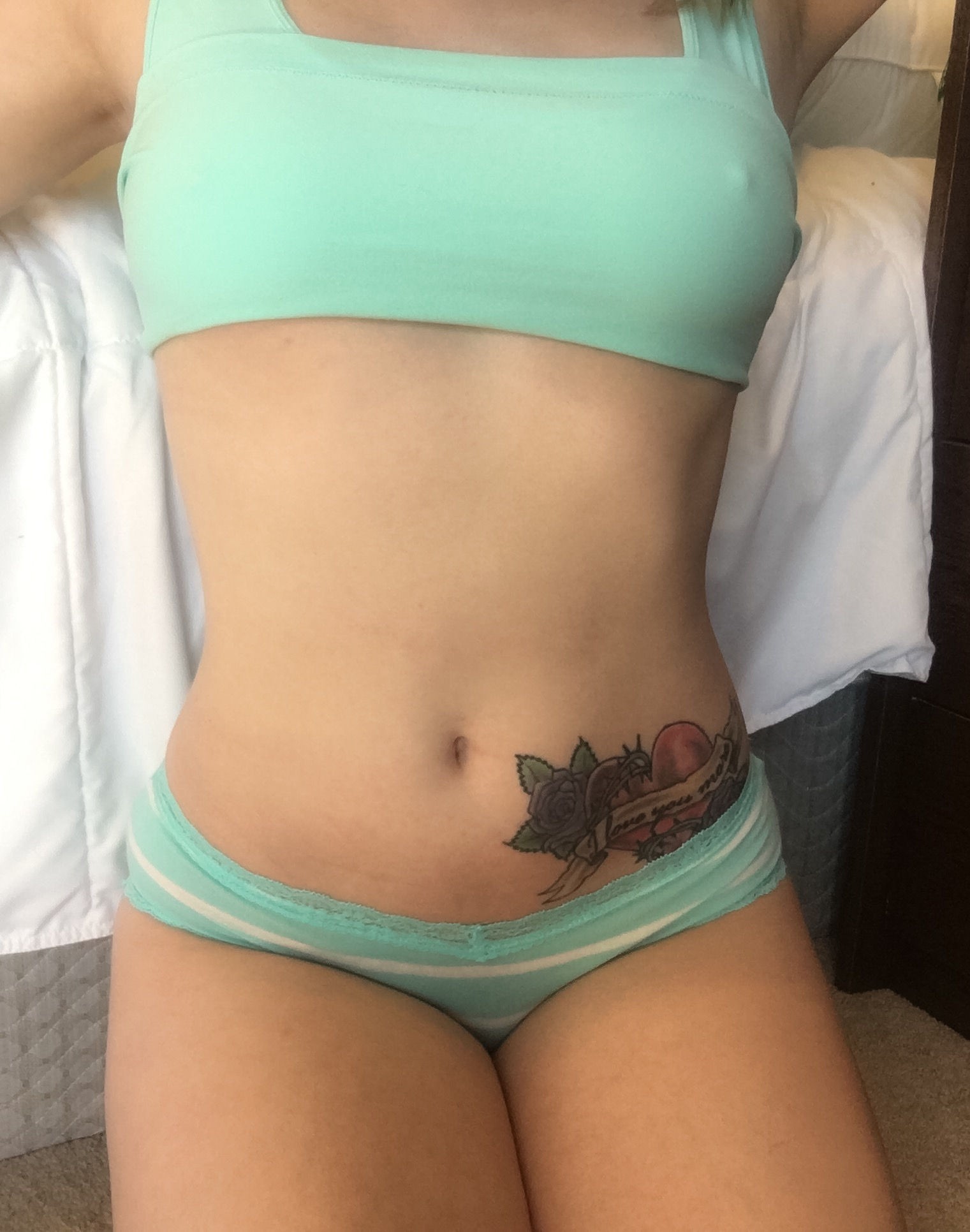 Nice Girl In Front Of Her Mirror