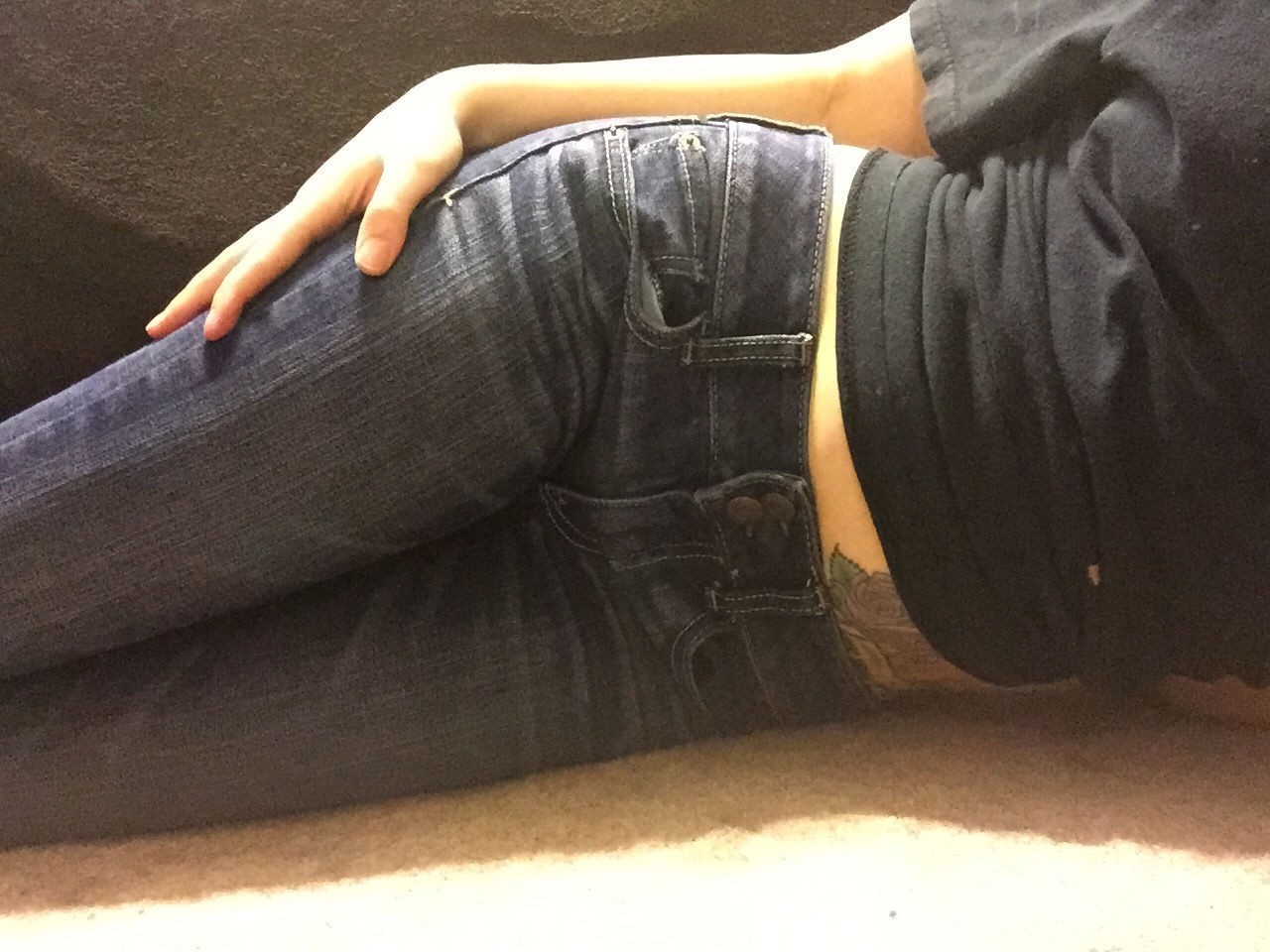 Nice Girl In Front Of Her Mirror