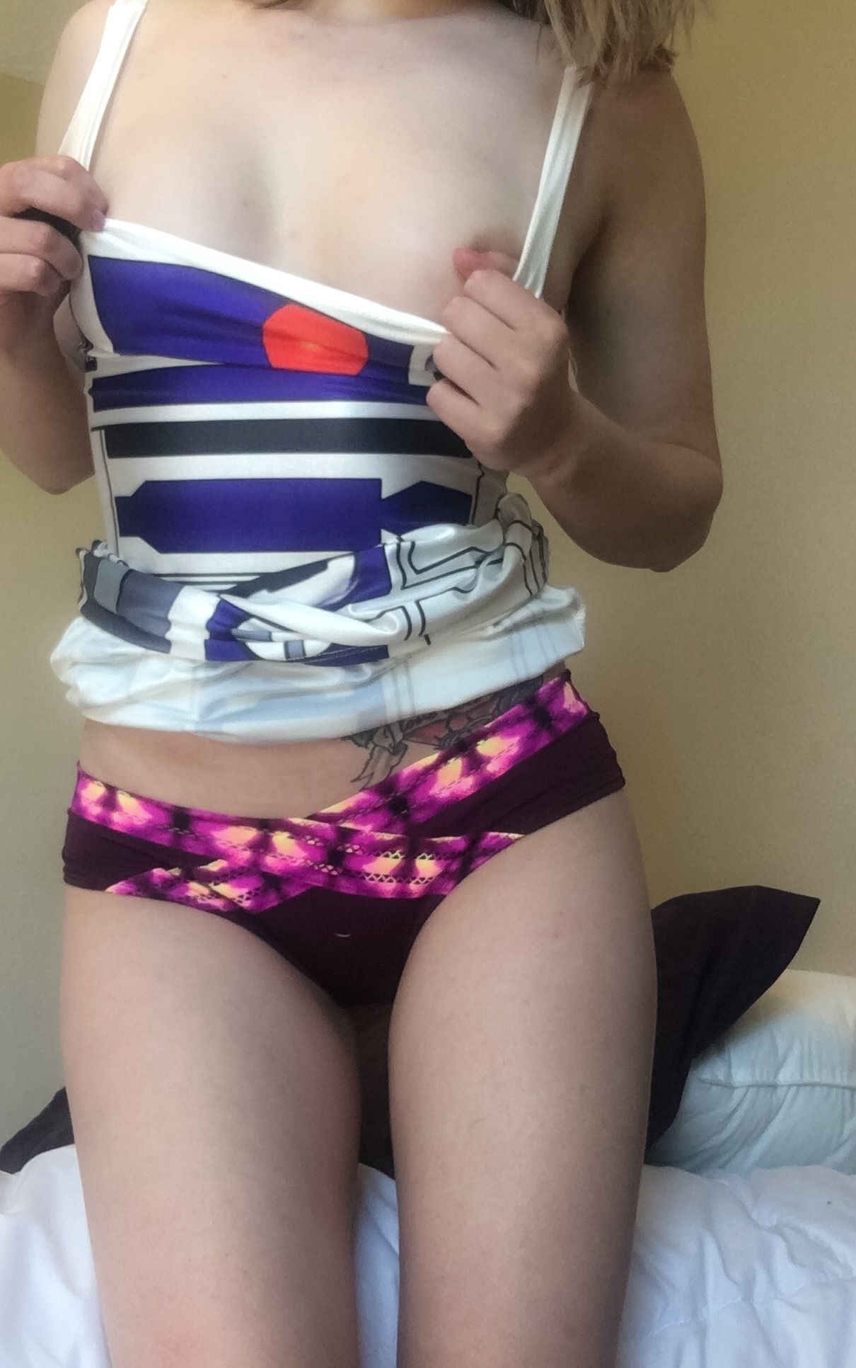 Nice Girl In Front Of Her Mirror