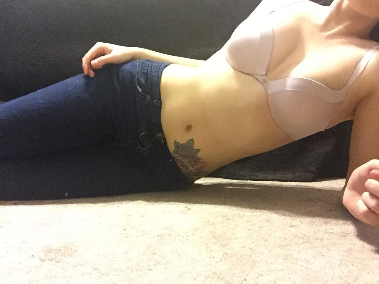 Nice Girl In Front Of Her Mirror