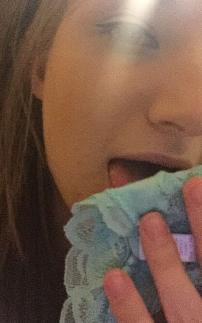 Nice Girl In Front Of Her Mirror