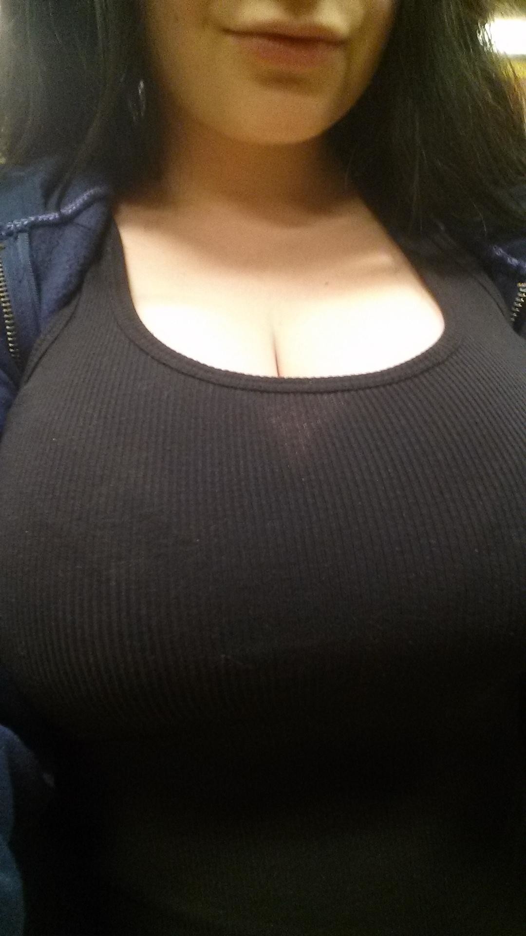 MMS Busting Out Selfie Huge Tits