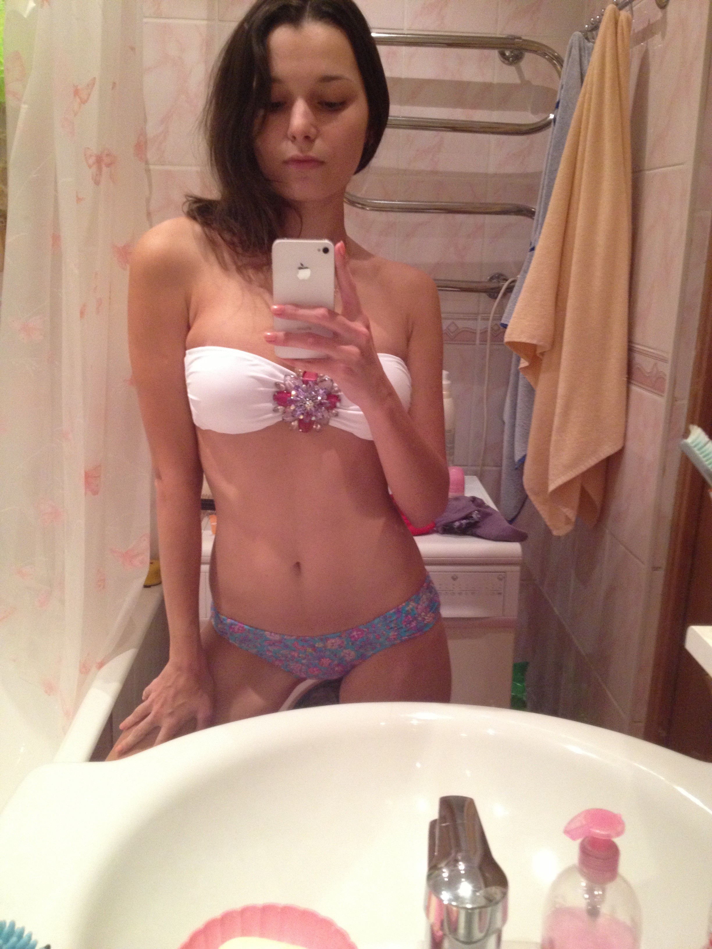 Selfie Brunette From Eastern Europe