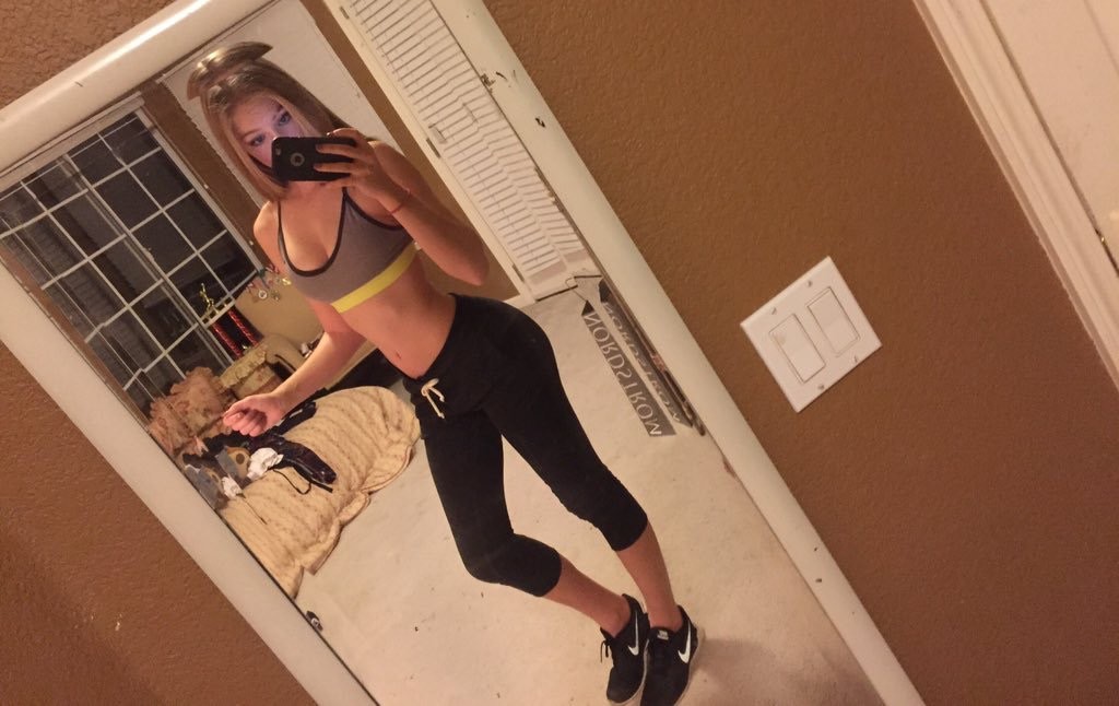 Curvy Blonde Teasing The Camera