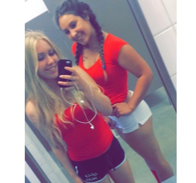 Curvy Brunette Teasing The Camera