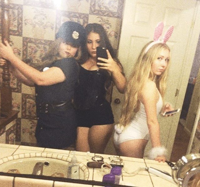 Curvy Brunette Teasing The Camera