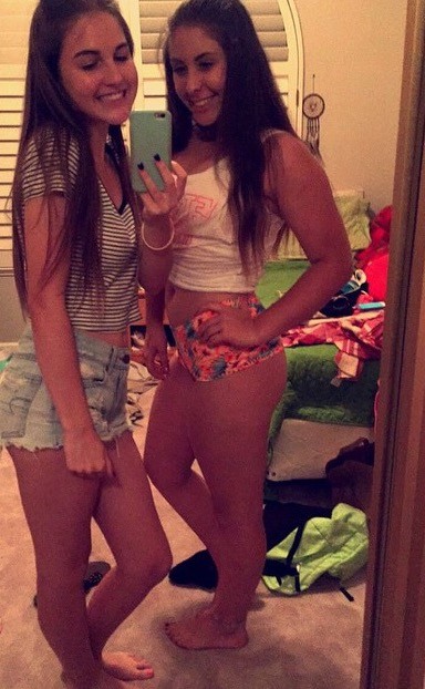 Curvy Brunette Teasing The Camera