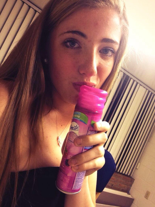 College Redhead Coed Has Fun In Dorm Room