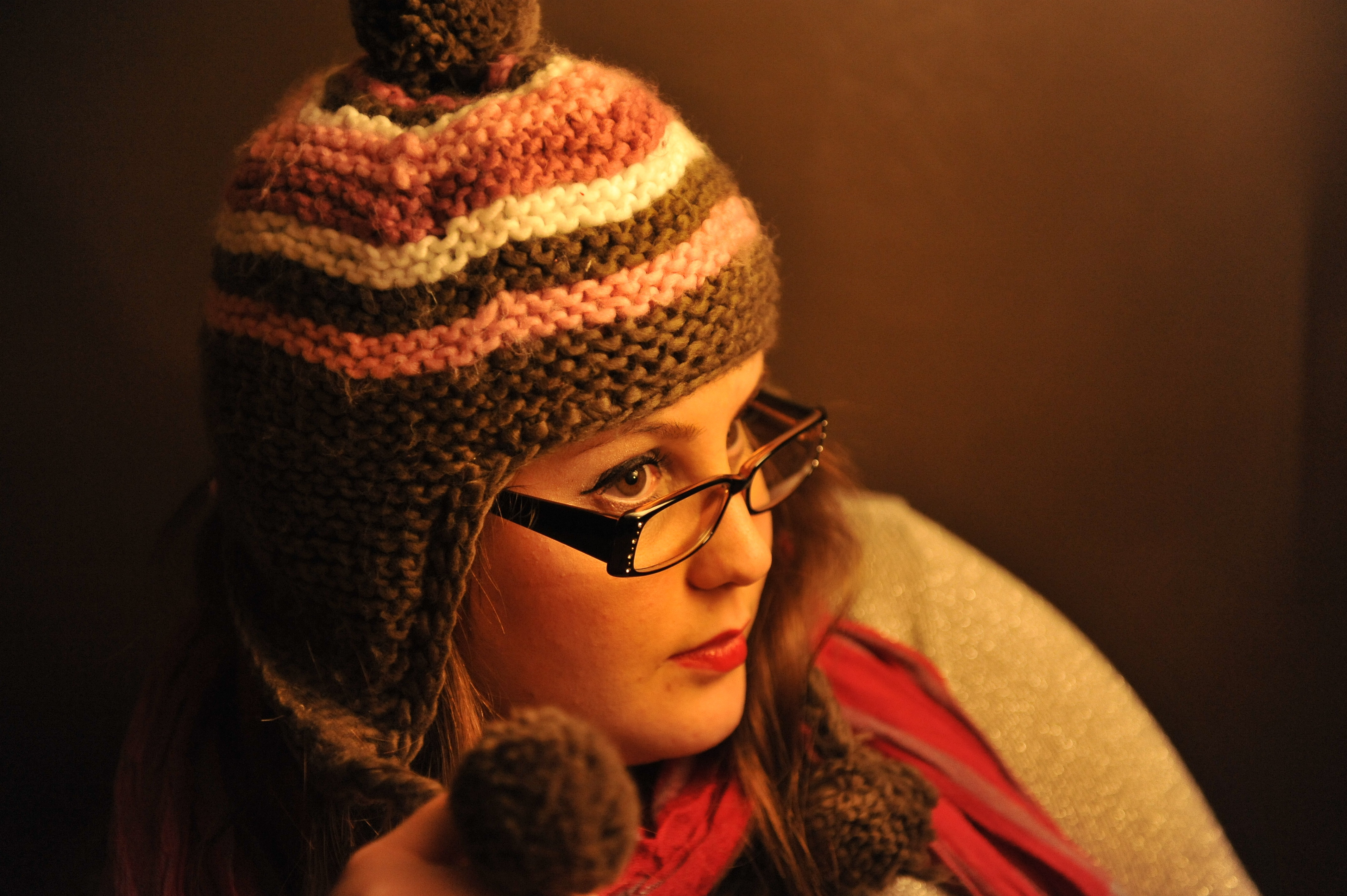 Huge Tits Girl Wearing Sexy Glasses