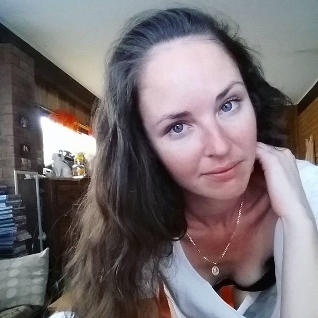 Pale Brunette Seductive Posing