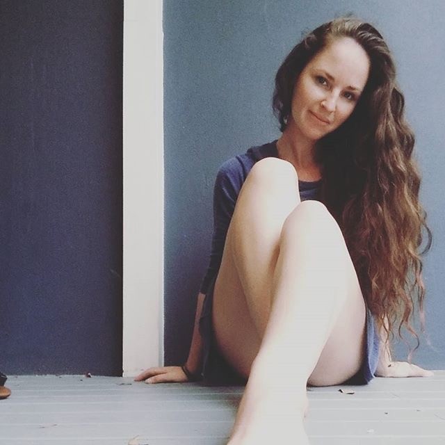 Pale Brunette Seductive Posing