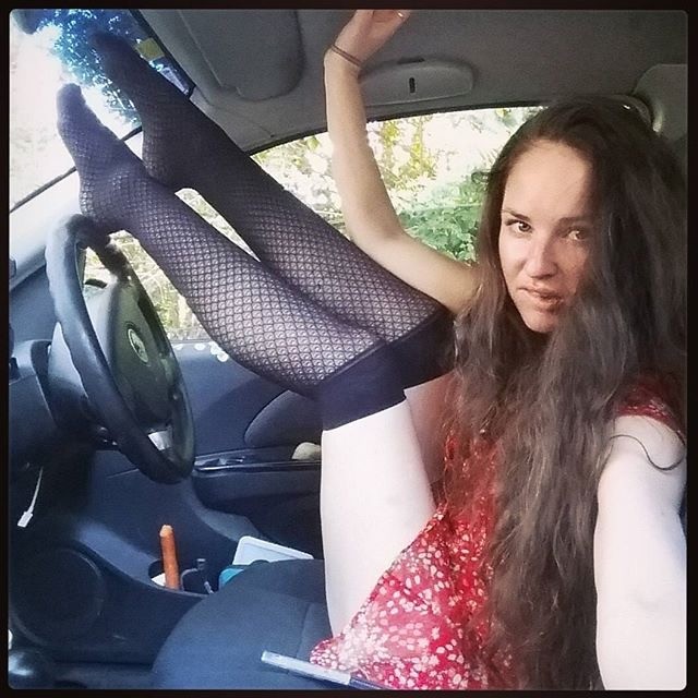 Pale Brunette Seductive Posing