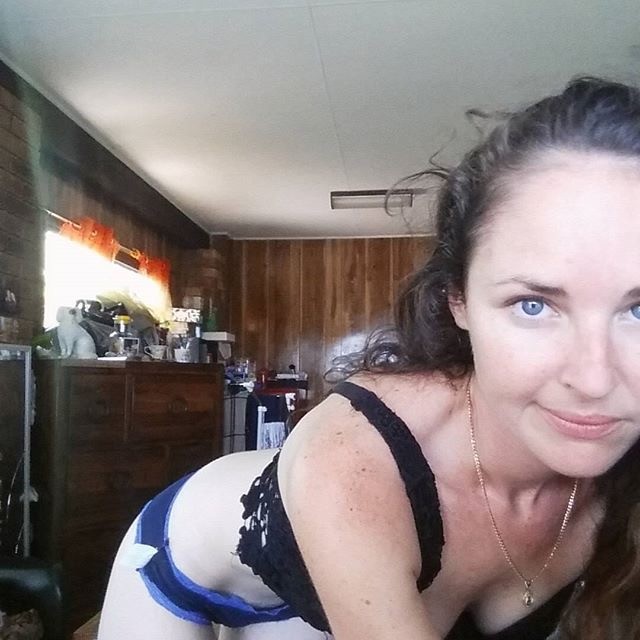 Pale Brunette Seductive Posing