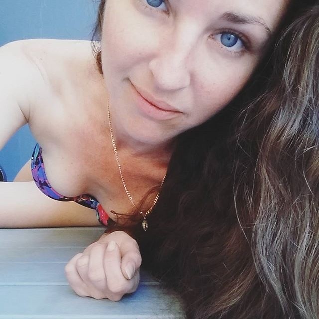 Pale Brunette Seductive Posing