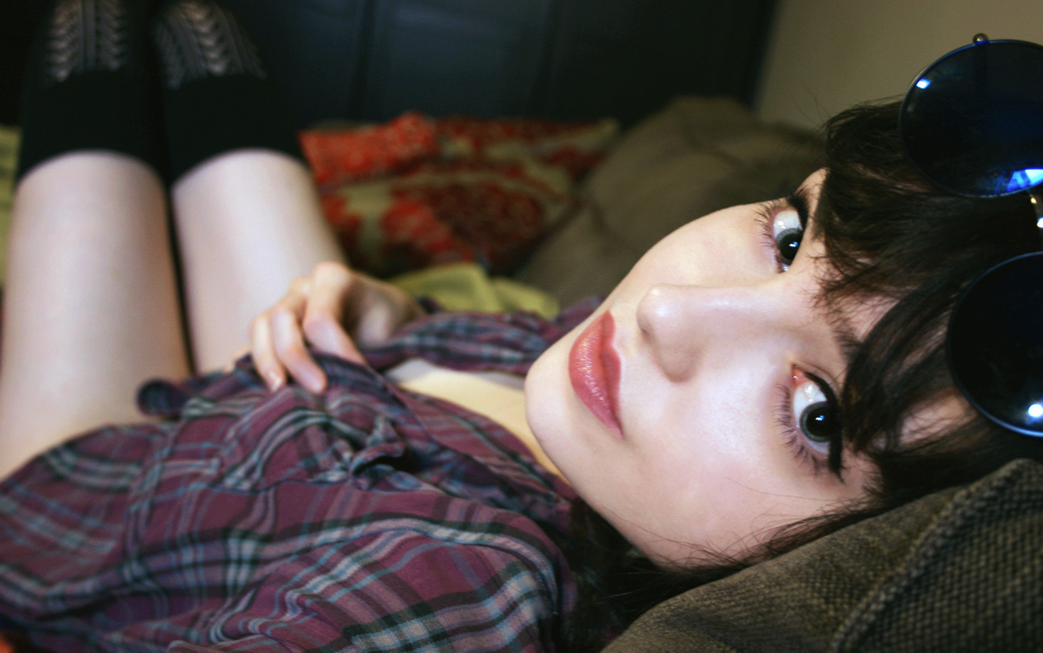 Pretty Brunette Shaven Soft Slit