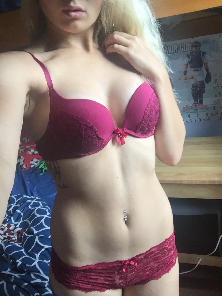 The Blonde Bra and Panties