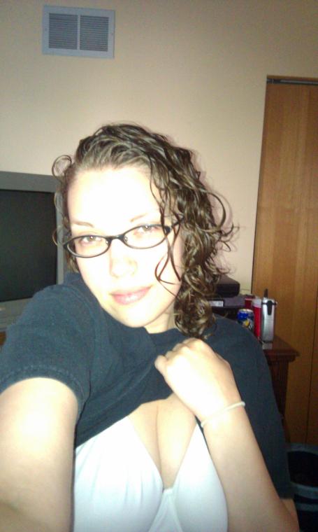 Big Tits Nerdy Girl with Hungry Mouth