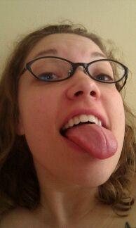 Big Tits Nerdy Girl with Hungry Mouth