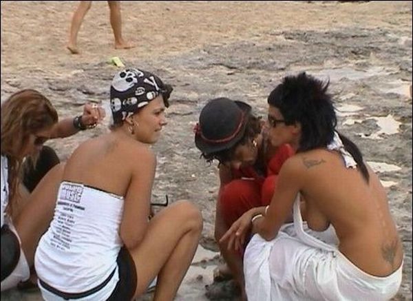 Unaware Nip Peek Downblouse 1