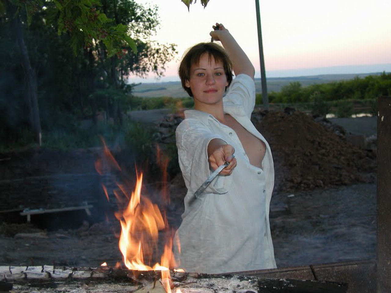 Unaware Nip Peek Downblouse 1