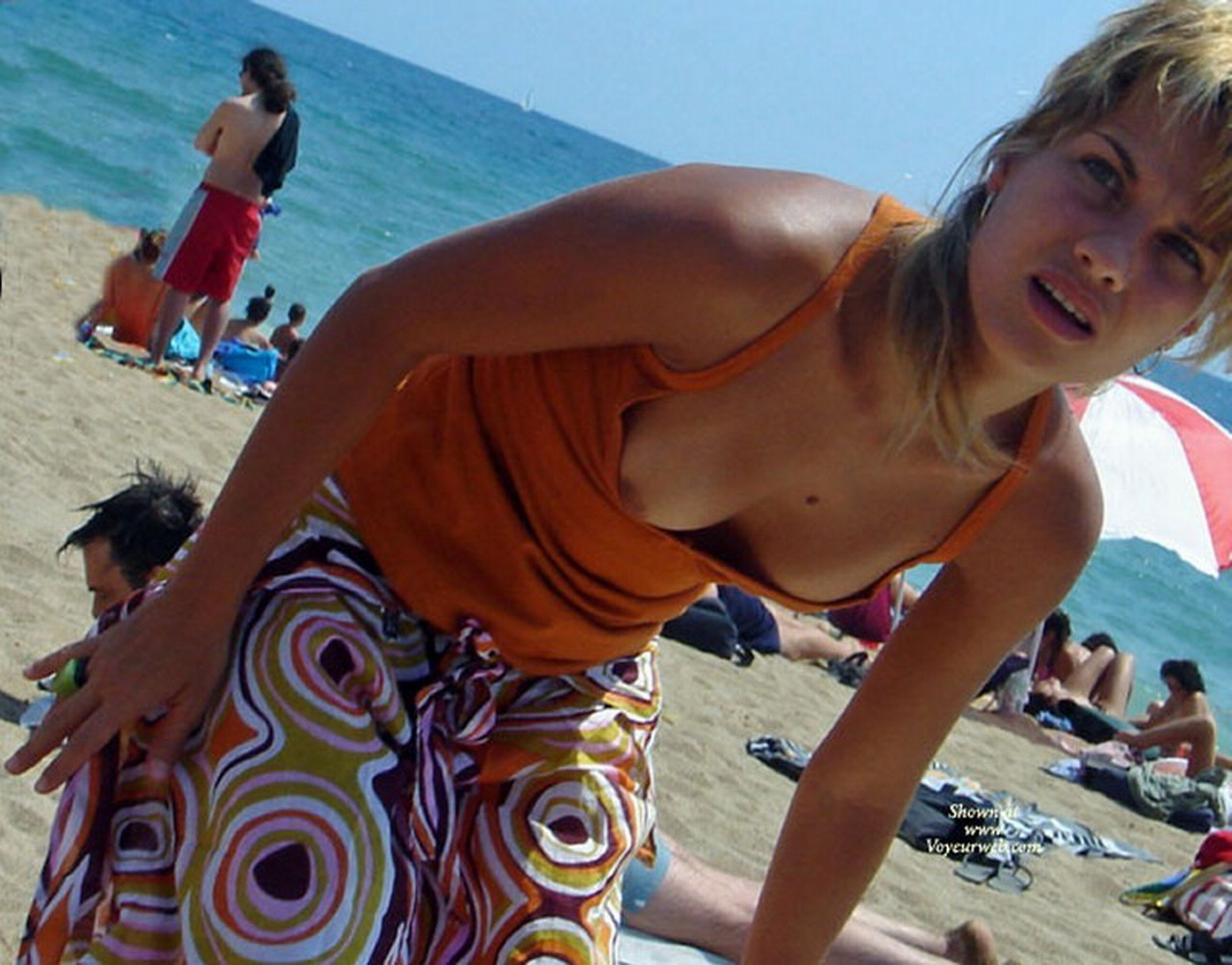 Unaware Nip Peek Downblouse 1