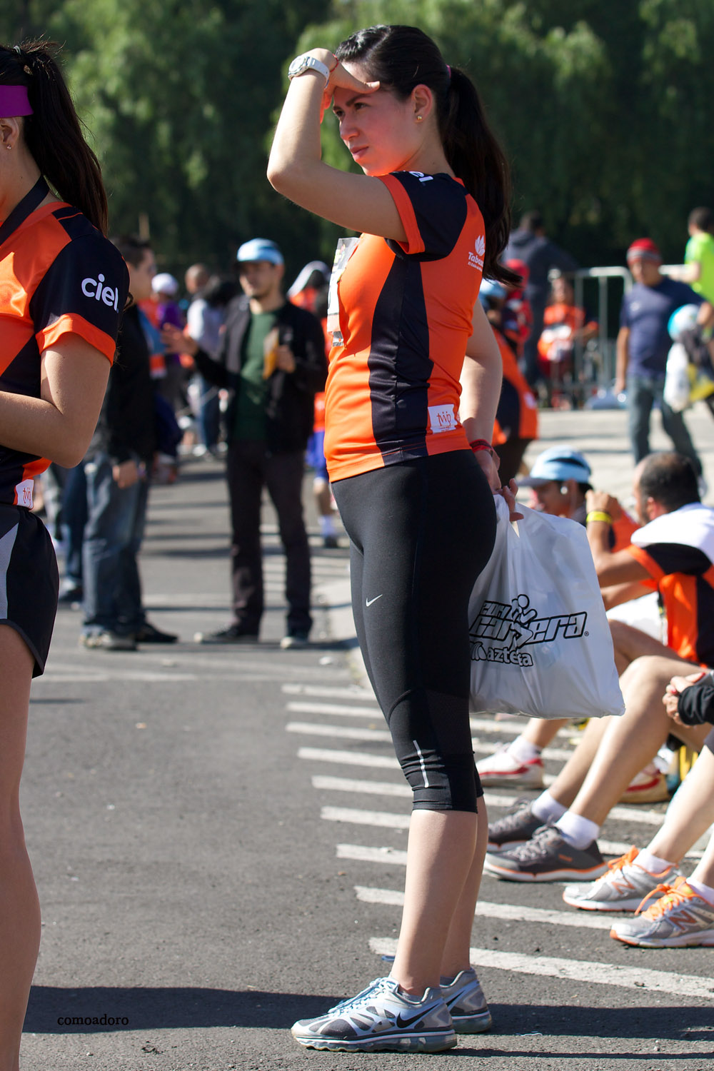 Runner In Tight Spandex Cameltoe