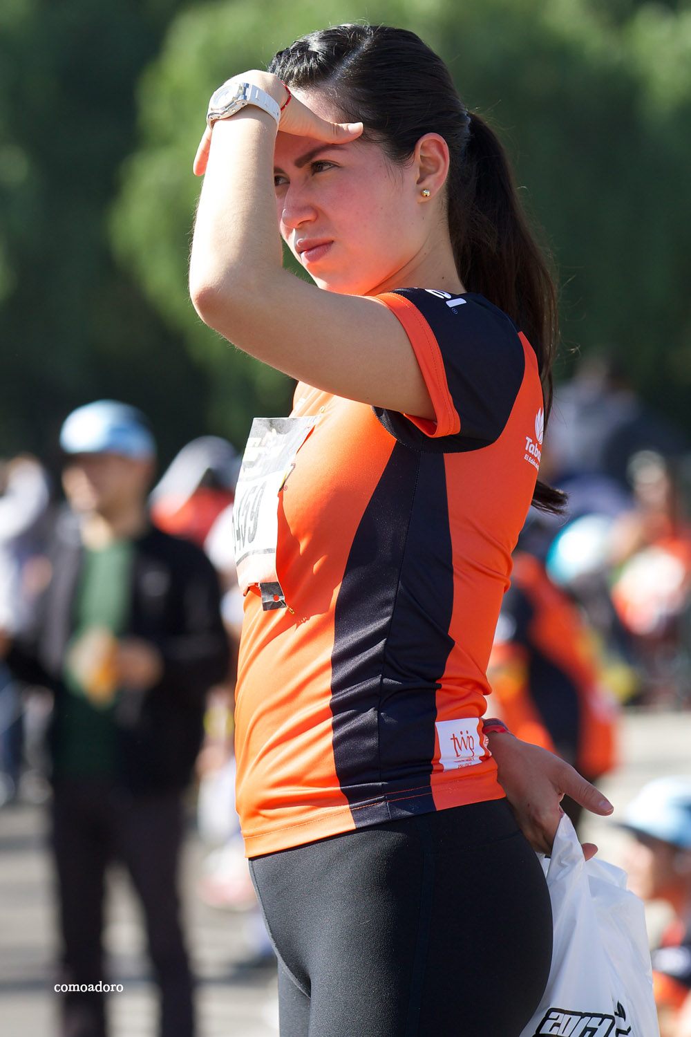 Runner In Tight Spandex Cameltoe