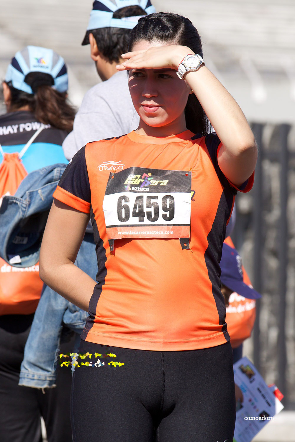 Runner In Tight Spandex Cameltoe
