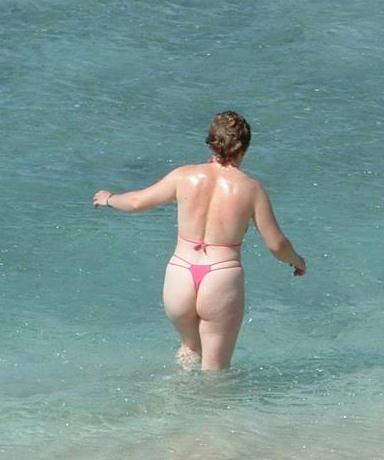 Candid Beach Thongs and G-Strings