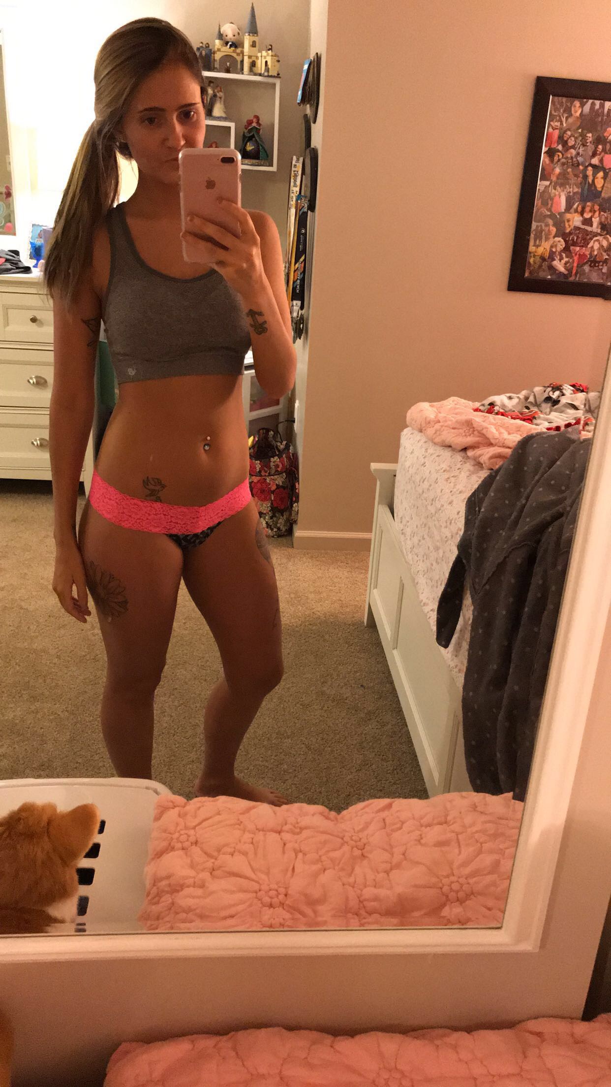 Bath time with Aubrey L.