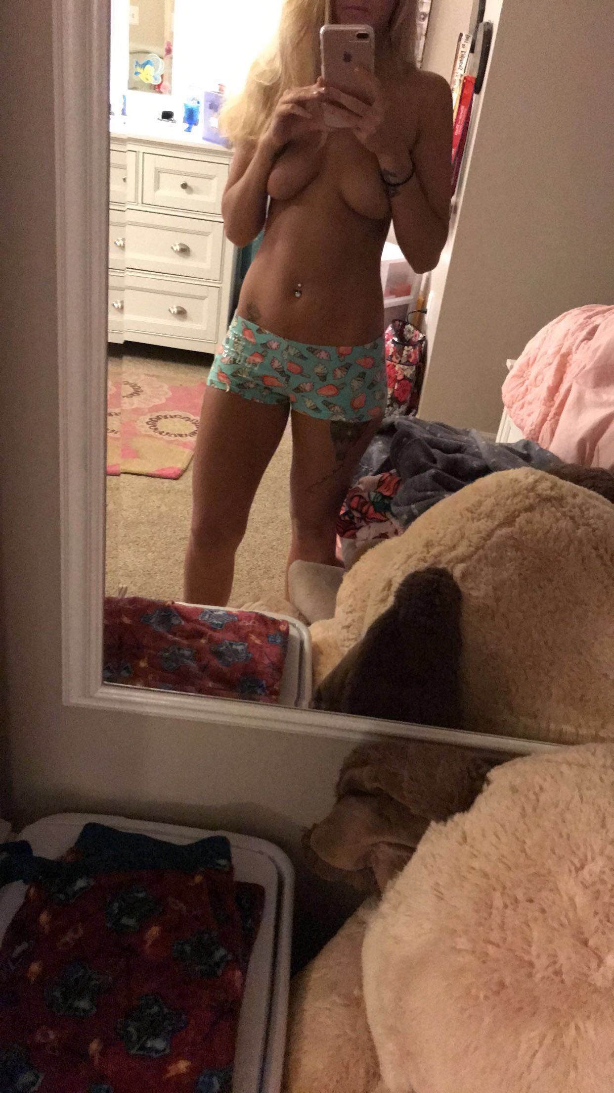 Bath time with Aubrey L.