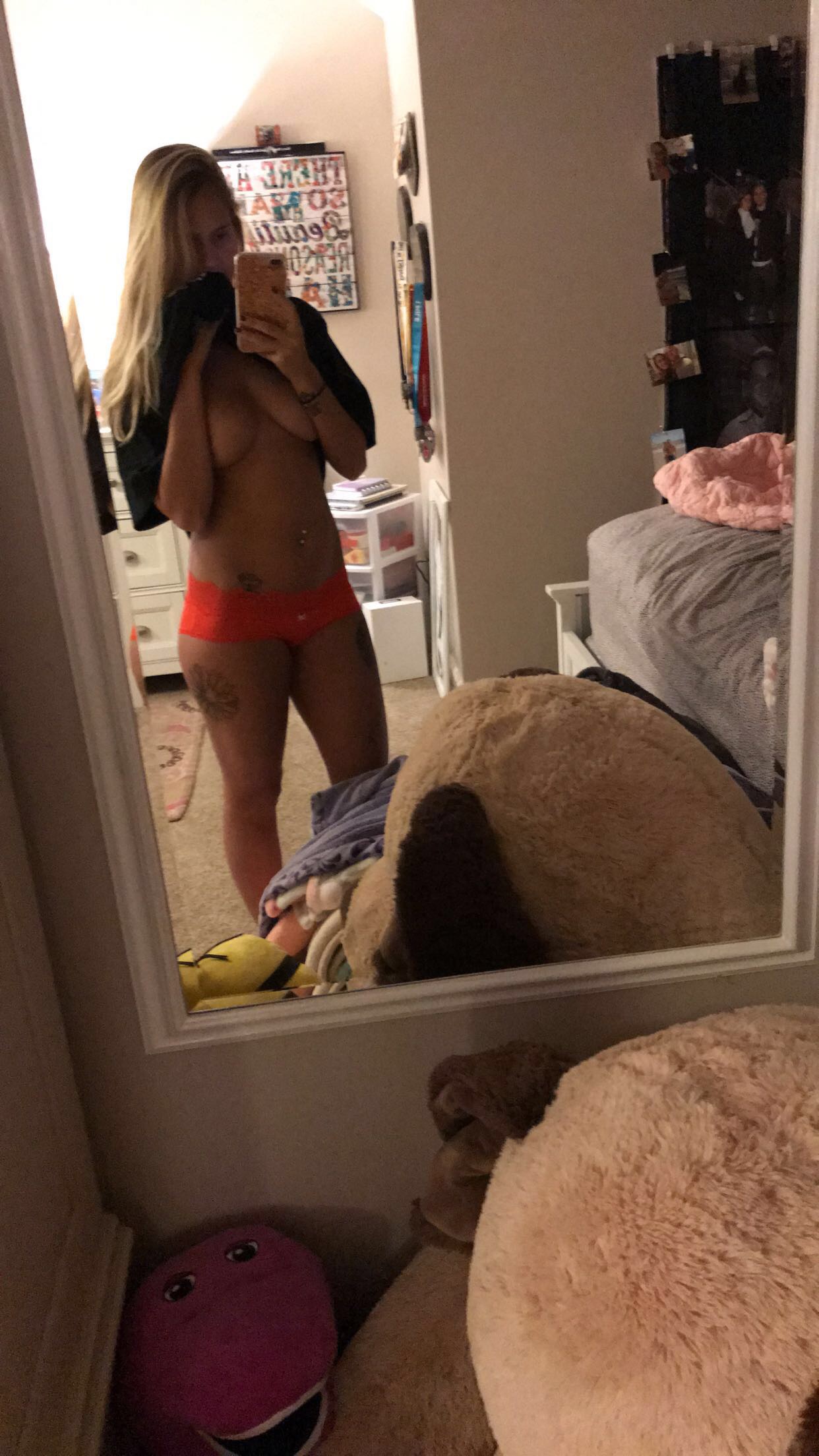 Bath time with Aubrey L.