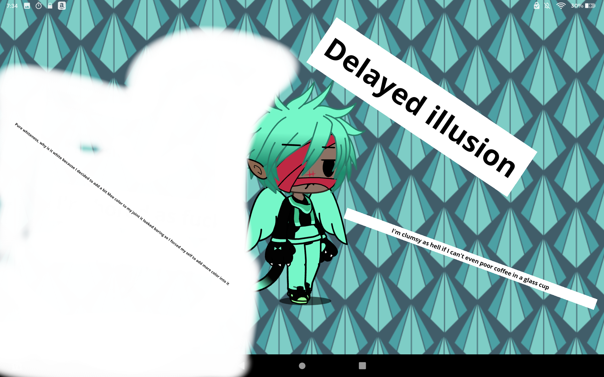 Its simple delayed illusion.