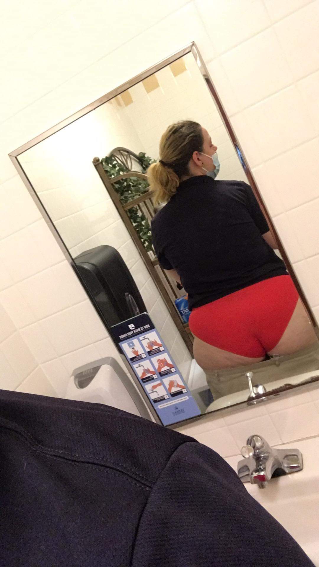 PAWG Selfshot at work
