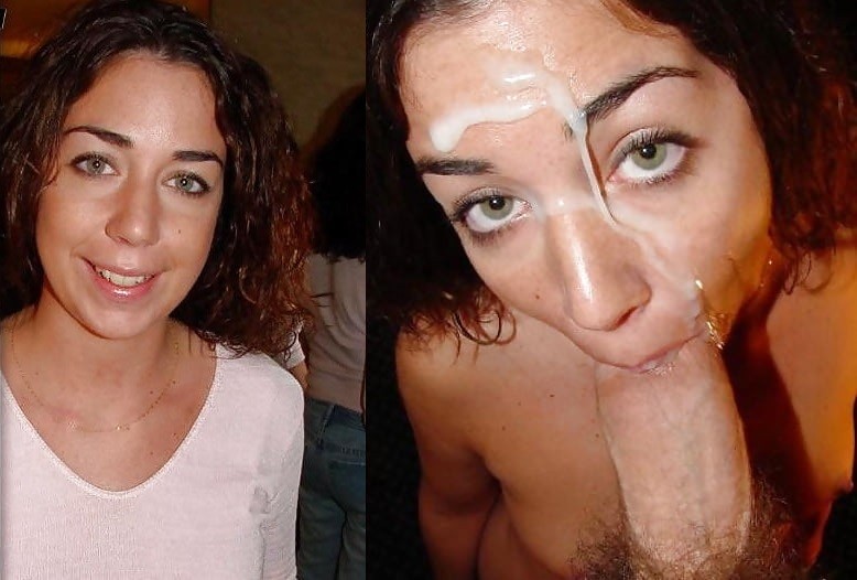 Before / After facial cumshot
