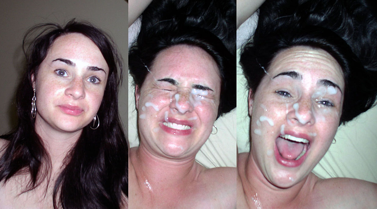 Before / After facial cumshot