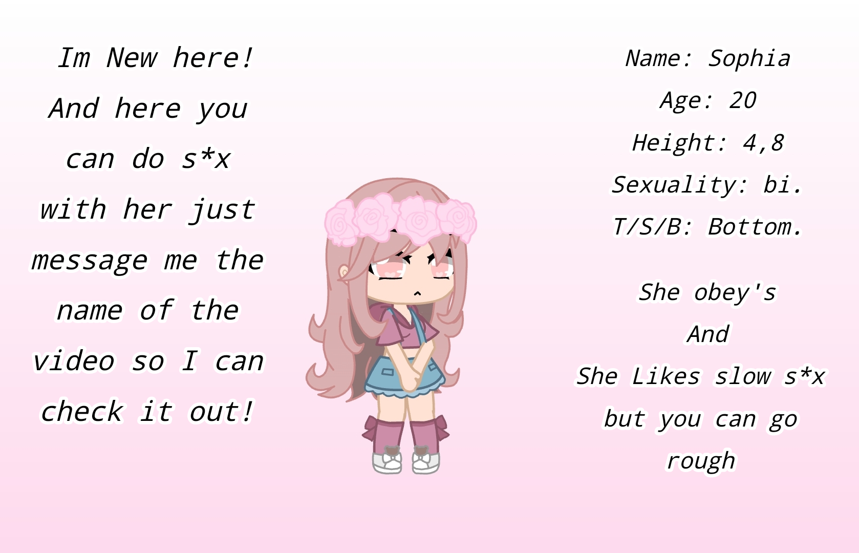 Sex request Gacha Club