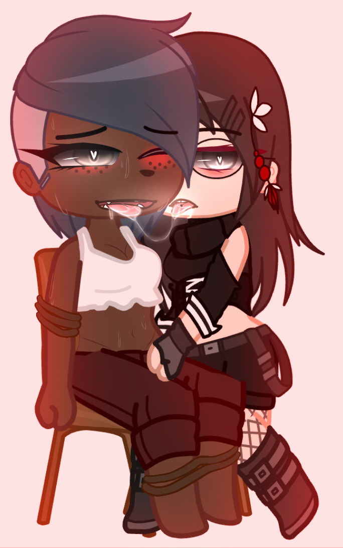 My Oc with another girl<3